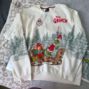 Unisex Adult The Grinch Graphic Sweatshirt and Pants XXL